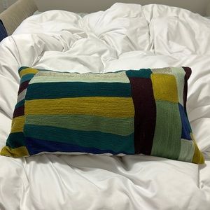 West Elm decorative pillow and pillow insert 14 x 26 inches.